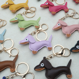 1 Porte-Clés En Pu En Forme De Chien Mignon h5 Image2