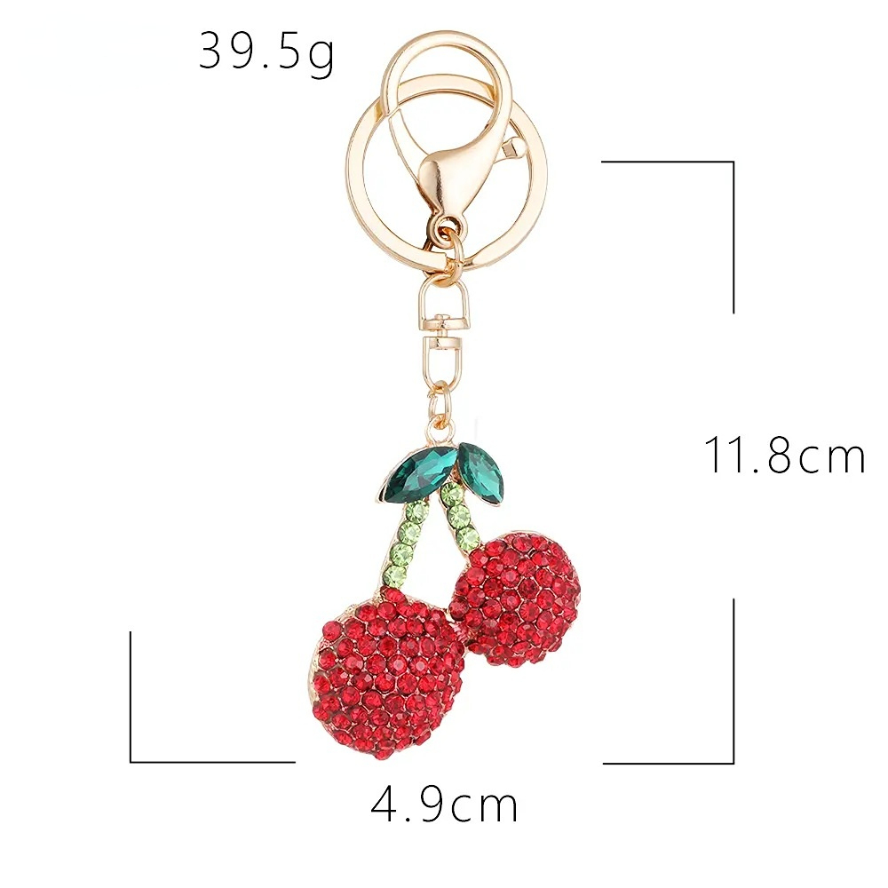 Porte-Clés En Alliage Cerise 1 Pièce Image2