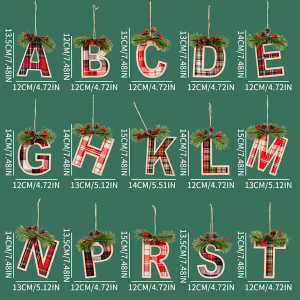 Pendentif Lettre Pour Sapin De Noël À Faire Soi-Même, 1 Pièce h5 Image6