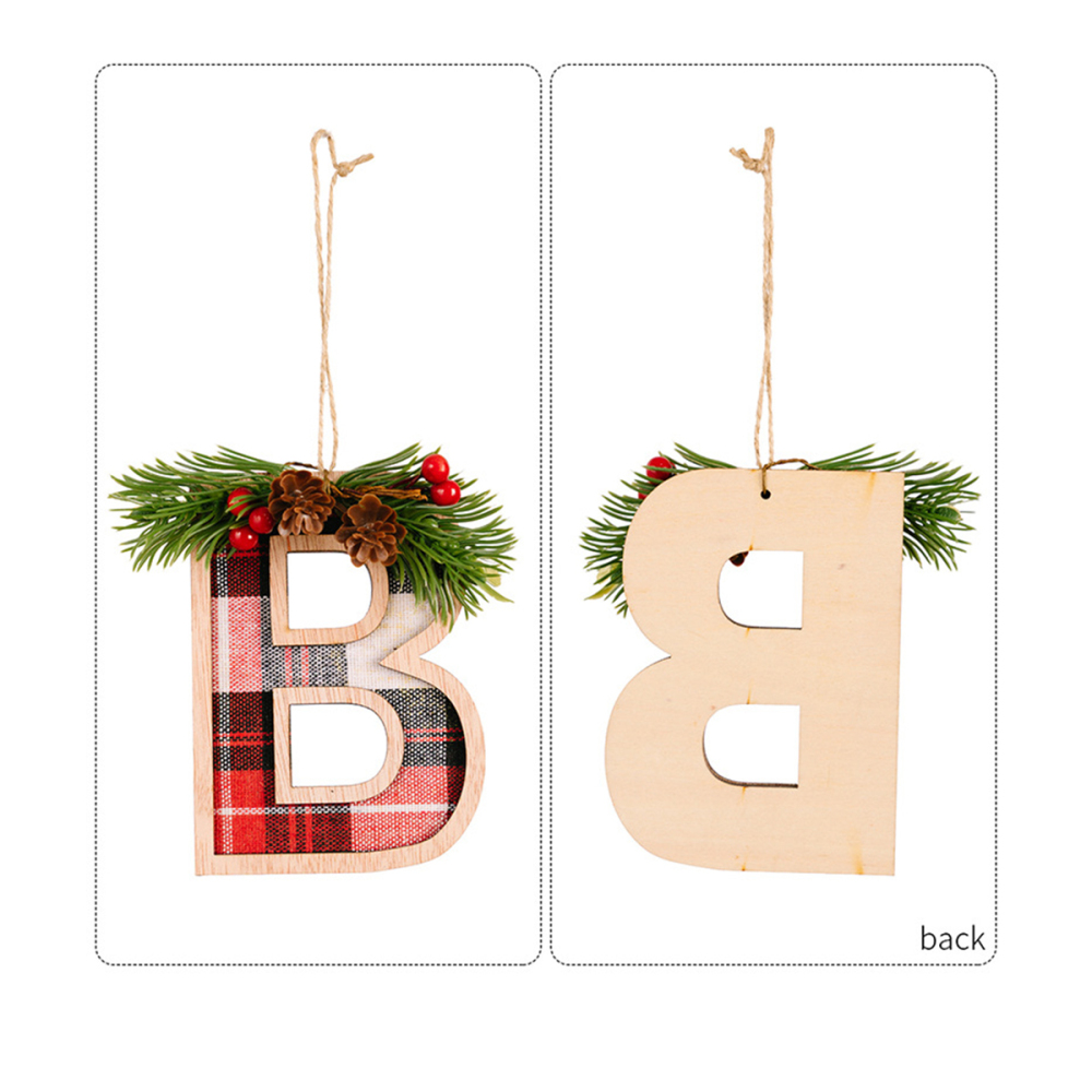 Pendentif Lettre Pour Sapin De Noël À Faire Soi-Même, 1 Pièce Image5