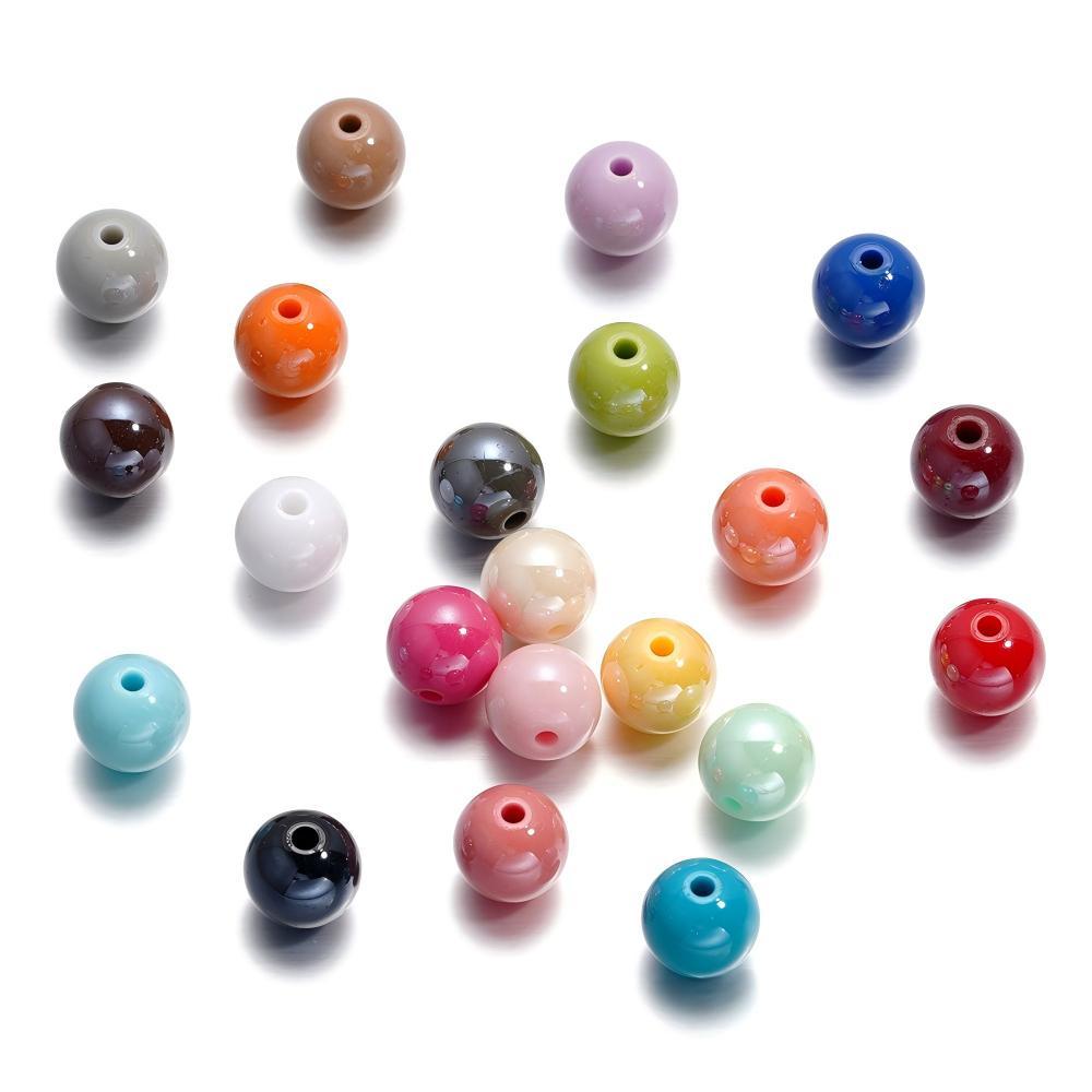 Perles Acryliques Polychromes Unies À Faire Soi-Même Image3