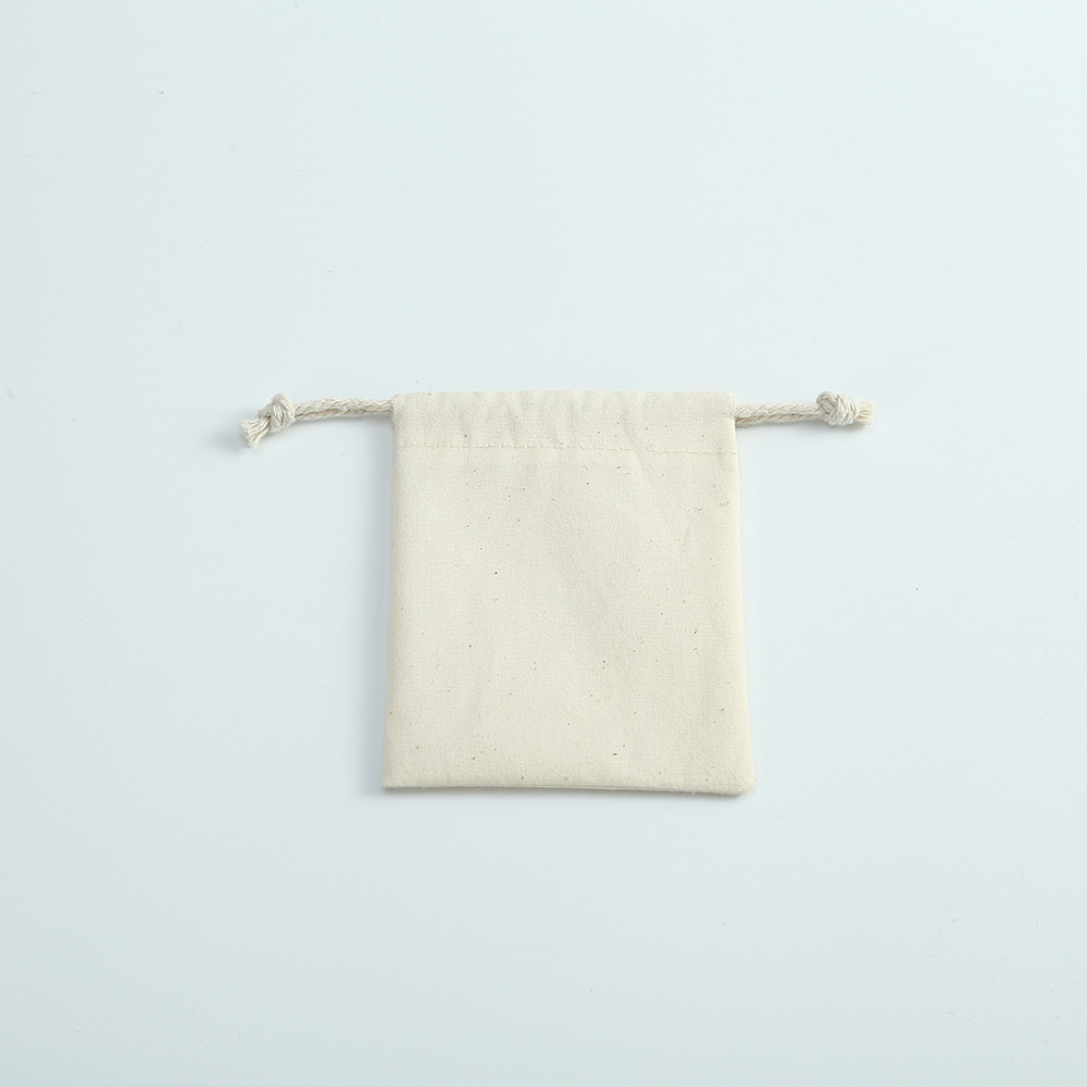 1 Pochette À Bijoux En Coton Avec Cordon De Serrage 