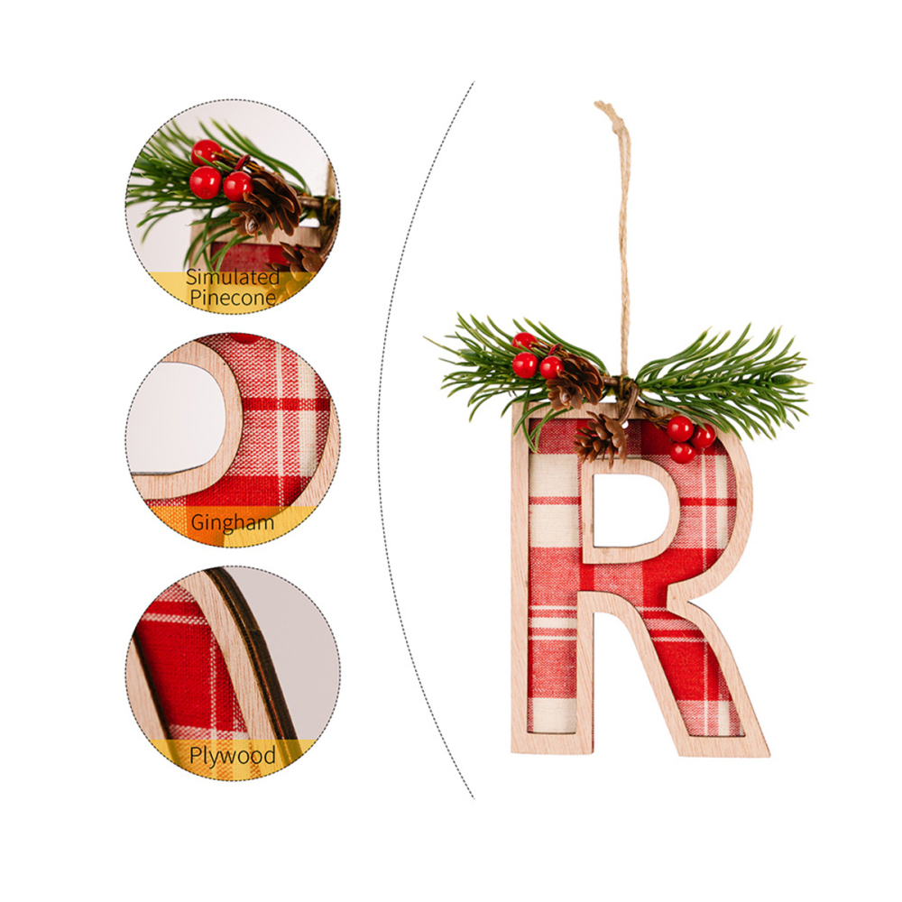 Pendentif Lettre Pour Sapin De Noël À Faire Soi-Même, 1 Pièce Image4