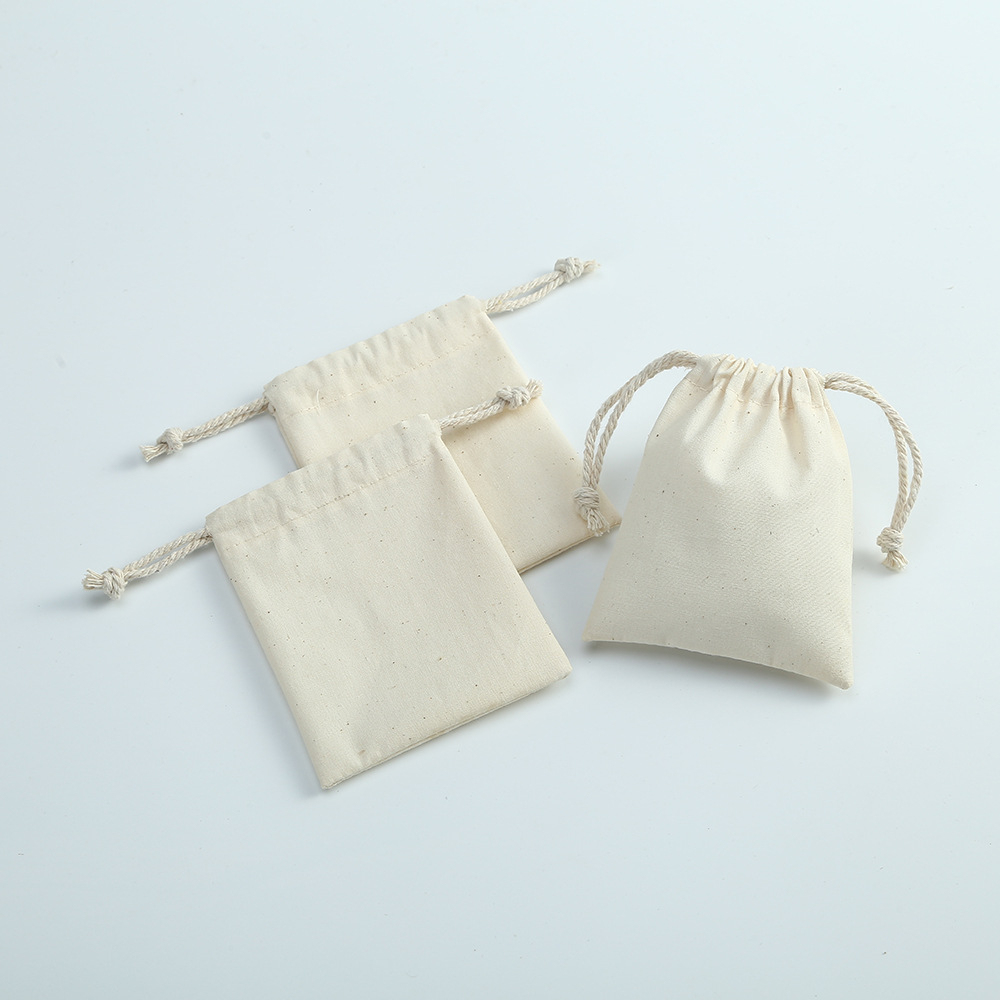1 Pochette À Bijoux En Coton Avec Cordon De Serrage Image4