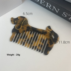 Brosse À Cheveux Mignonne En Acétate Pour Chien (1 Pièce) h5 Image3
