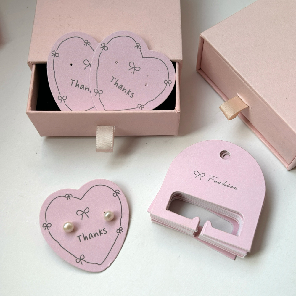 Cartes D'Emballage De Bijoux Avec Logo Personnalisé Disponible h5Image3