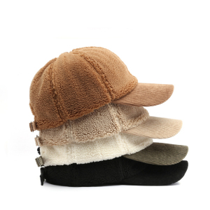 1 Casquette De Baseball Décontractée En Peluche De Couleur Unie h5 Image2