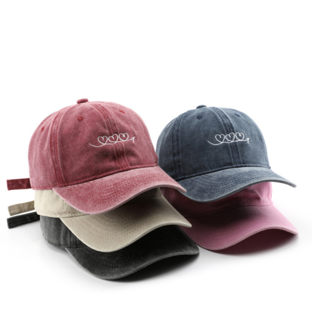 Casquette de baseball décontractée en forme de cœur, 1 pièce