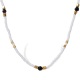 Collier en or avec perles en céramique 