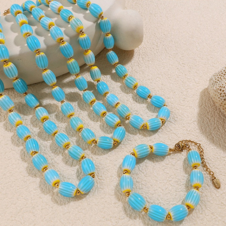 Collier de perles en céramique 1 pièce 2