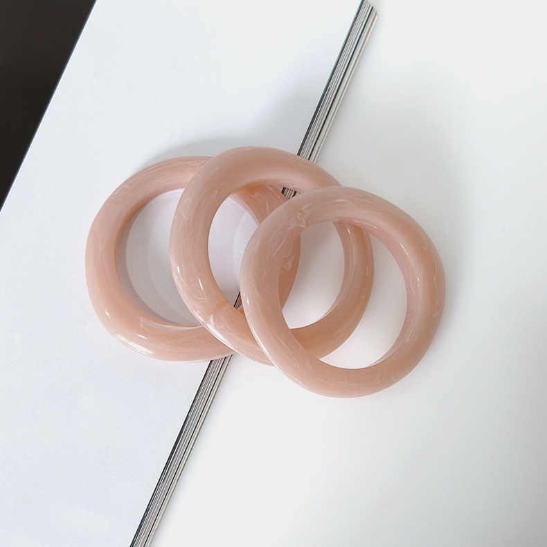 Bracelets Pour Femmes En Acrylique, Forme Irrégulière Décontractée, Couleur Dégradée, Collection Simple Image2
