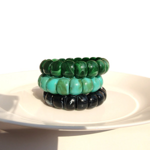 Bracelets Pour Femmes En Acrylique, Imprimé Léopard Uni, Couleurs Mélangées, Style Décontracté, Collection Simple Series h5 Image3