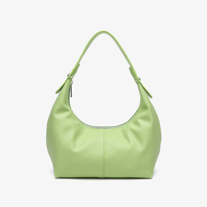 Sacoche De Bras Pour Femme En Pu Uni Froncé De Style Minimaliste h5 Image2