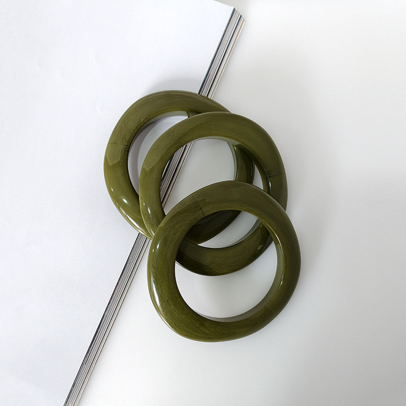 Bracelets Pour Femmes En Acrylique, Forme Irrégulière Décontractée, Couleur Dégradée, Collection Simple Image3