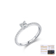 couleur argent/Taille de bague 6/0.30Ct 