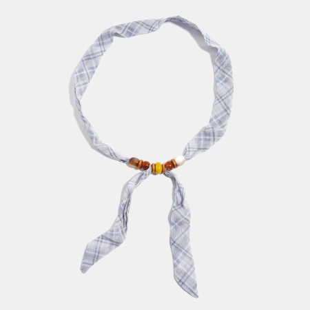 Colliers en tissu à perles et fleurs, collection Simple Series Casual 2