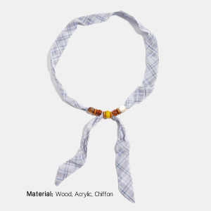 Colliers En Tissu À Perles Et Fleurs, Collection Simple Series Casual h5 