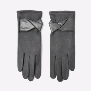 1 Paire De Gants D'Hiver Élégants En Daim Et Cuir h5 Image4