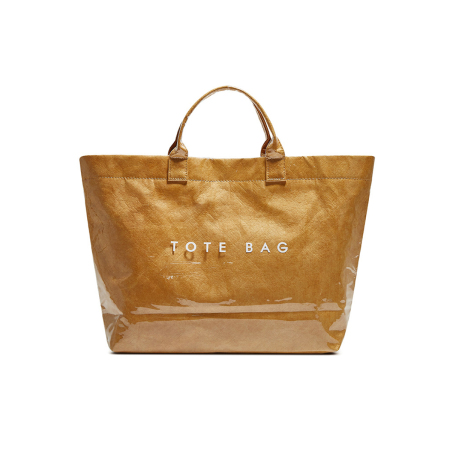 Sac fourre-tout transparent à motif de lettres, style bureau, pour femme