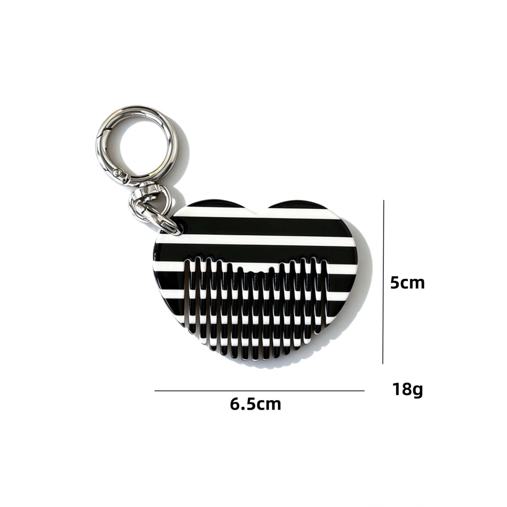 Mini Peigne Porte-Clés En Forme De Cœur