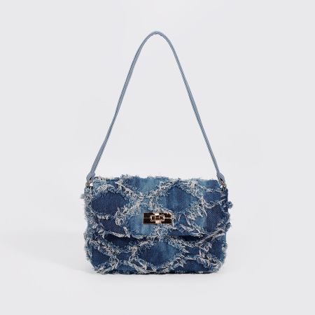 Sac carré pour femme en polyester, style décontracté, matelassé, patchwork, pompons, coloris uni et multicolore, forme géométrique.