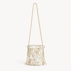 Pochettes Pour Téléphone En Perles À Pompons Unies Et Coquillages Tissés h5 