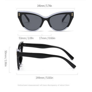 Lunettes De Soleil Rétro Simple Series, Couleur Unie, Imprimé Léopard Et Papillon Multicolores h5 Image2
