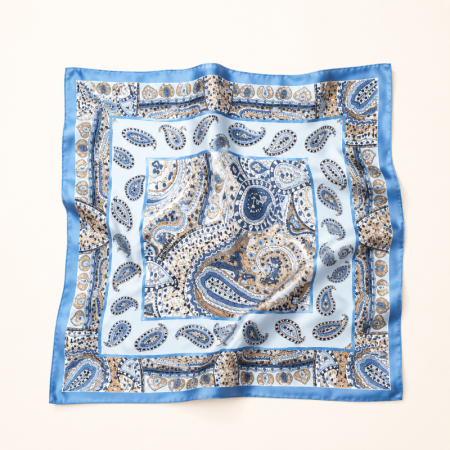 Écharpes d'été décontractées en polyester à motif cachemire uni, de la collection Simple Series