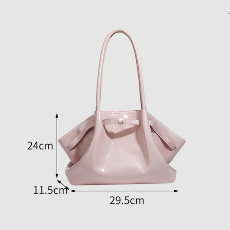 Sac Oreiller Femme Style Minimaliste Avec Finitions Métalliques, Couleur Unie h5Image2