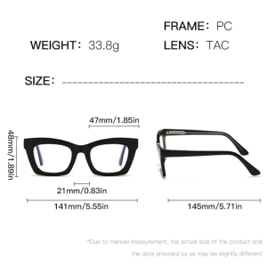 Lunettes De Vue Simple Series Daily, Couleur Unie, Imprimé Léopard, Dégradé De Couleurs. h5 Image2