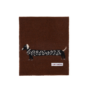 Écharpes D'Hiver Pour Femmes En Laine, Motif Teckel Mignon Uni, De La Collection Simple Series h5 Image3