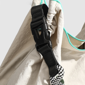 Sac Fourre-Tout Femme En Nylon À Motif Teckel Duveteux Et Froncé, Style Décontracté h5 Image6