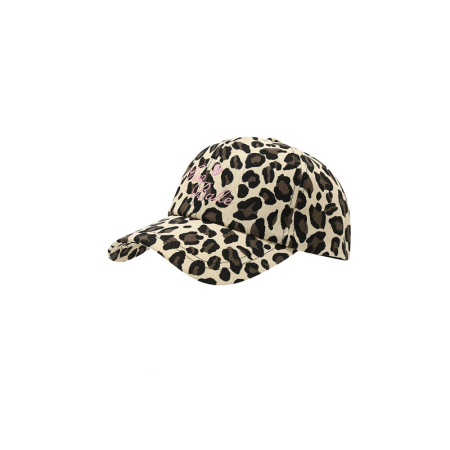 Casquette de baseball en coton Simple Series Retro Letter Leopard Print Polka Dots