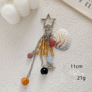 Collection Simple - Perles De Style Océanique - Étoile De Mer, Coquillage, Breloques Pour Sac En Acrylique - Coquillage h5