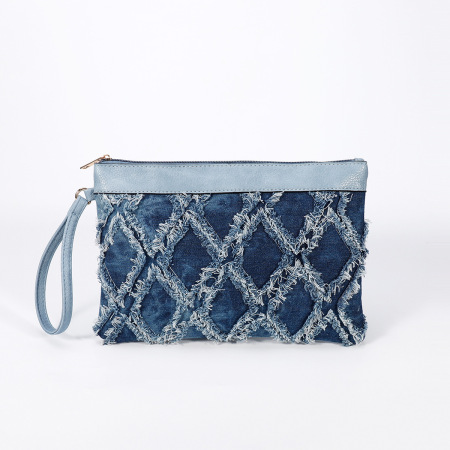 Sac carré pour femme, style décontracté, matelassé, patchwork, pompons, couleurs variées, forme géométrique