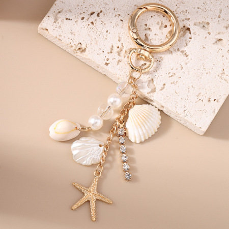 Collection luxueuse de perles élégantes de forme irrégulière, style océanique, en forme de coquillage et d'étoile de mer, ornées de strass et de perles artificielles. 2