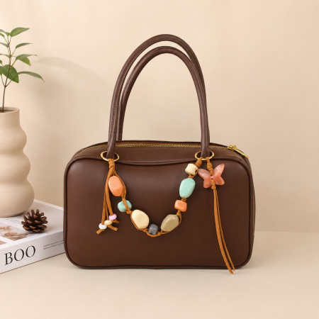 Collection ethnique rétro perles papillon porte-clés pour sacs en plastique 2