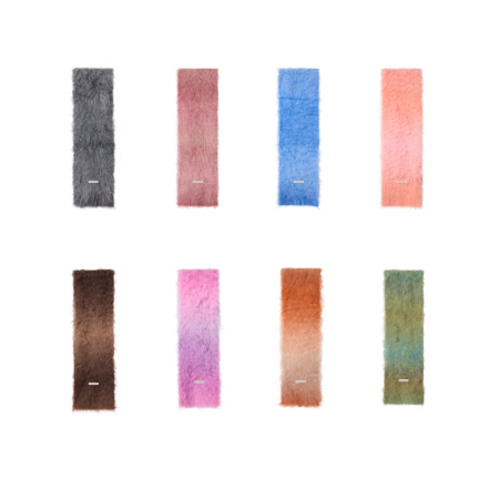 Écharpes d'hiver en laine pour femmes, collection Simple Series Daily Color Gradient Color 2