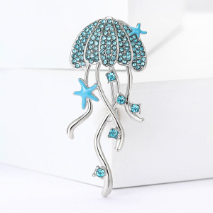 Broches En Strass Style Océanique, Collection Luxueuse « Méduses » h5 Image2