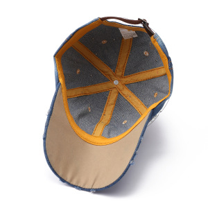 Casquette De Baseball Rétro Simple Series Unie Avec Perles Artificielles h5 Image3