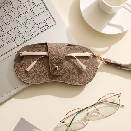 Sacs de rangement pour lunettes de soleil Simple Series Daily couleur unie en PU