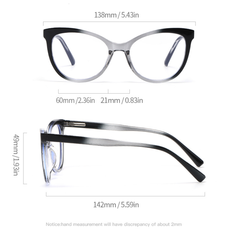 Lunettes De Vue Pour Femmes Simple Series À Dégradé De Couleurs Quotidien Image2