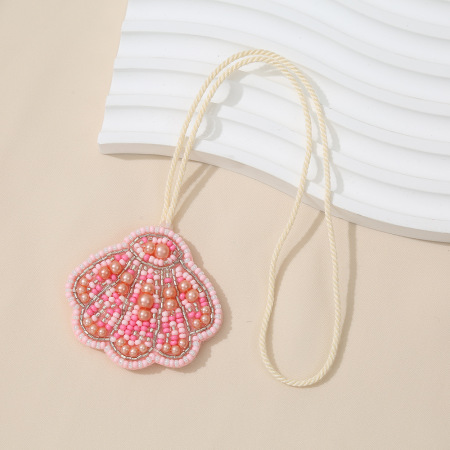 Collection Luxe Perles de Vacances Coquillage Porte-clés Sac Femme