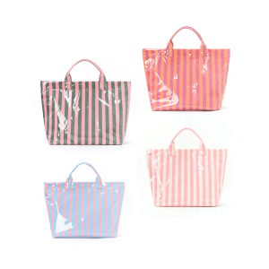 Sac Cabas Femme À Rayures Imprimées Style Décontracté Et Couleurs Assorties h5 Image3