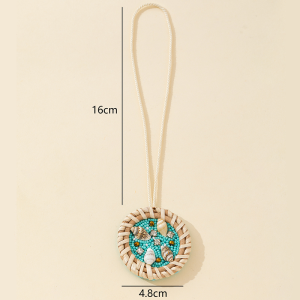 Collection Luxueuse De Bijoux De Sac Pour Femme, Style Vacances Océanique, Perles, Fil Tressé, Rotin Et Strass h5 