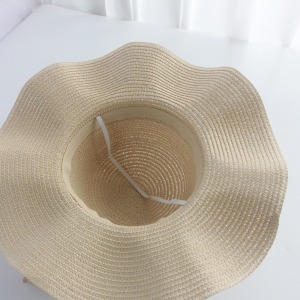 Chapeaux De Paille Pour Femmes En Raphia Uni, Ornés D'Un Joli Nœud Papillon, Collection Romantique h5 Image5