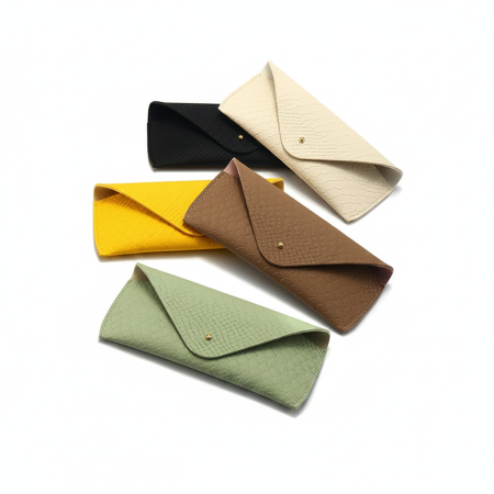 Étui à lunettes de soleil Simple Series Daily couleur unie en PU