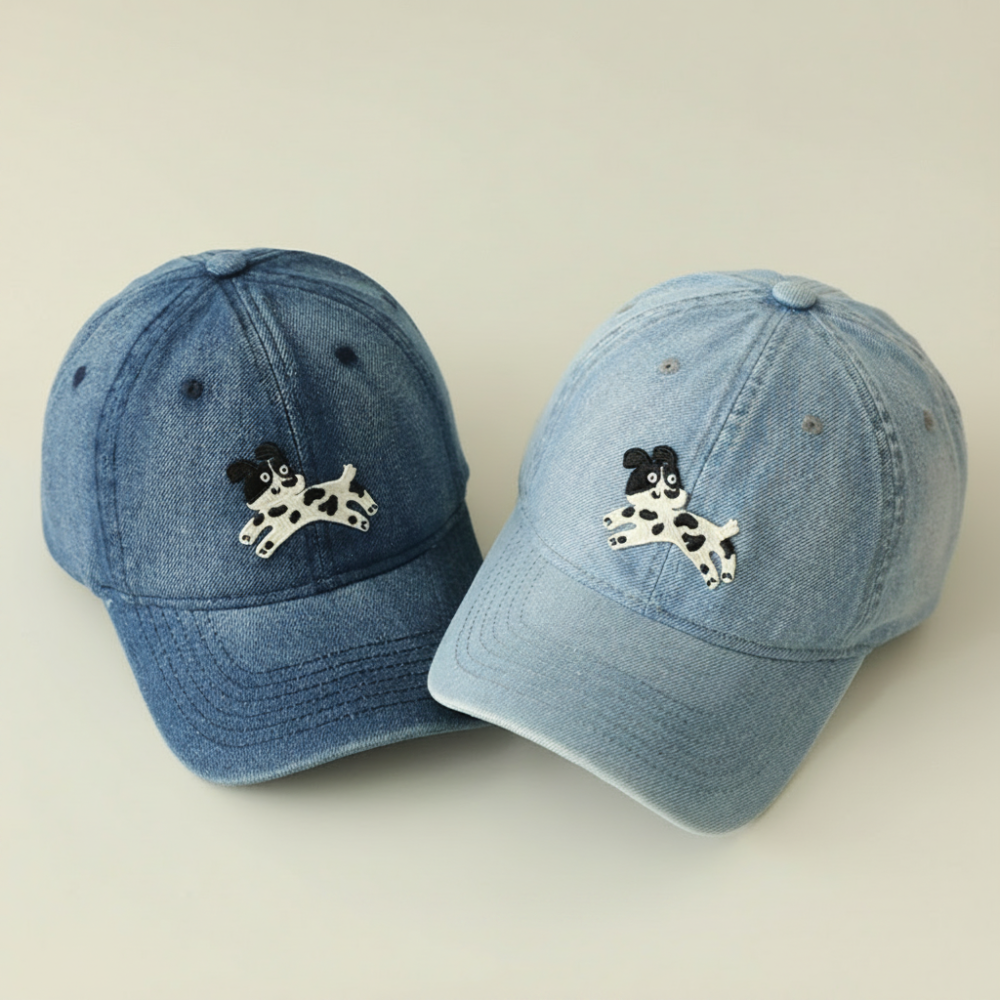 Chapeaux En Coton À Motif De Chiots De La Série Simple Image2