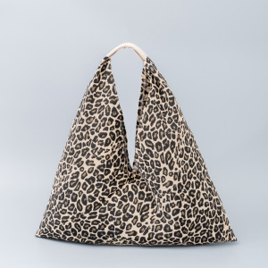 Sacoche De Bras Pour Femme En Polyester, Style Bohème, Brodée En Forme De Cœur, Imprimé Animal Léopard Et Cercle Géométrique. h5 Image2
