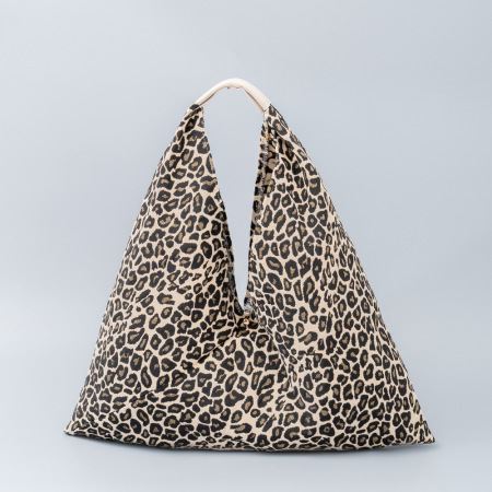 Sacoche de bras pour femme en polyester, style bohème, brodée en forme de cœur, imprimé animal léopard et cercle géométrique. 2